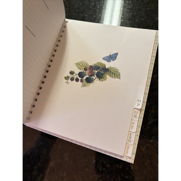 Marjolein Bastin Nature's Sketchbook Hallmark Address Birthday Book  9"x10" VTG. - Picture 5 of 8